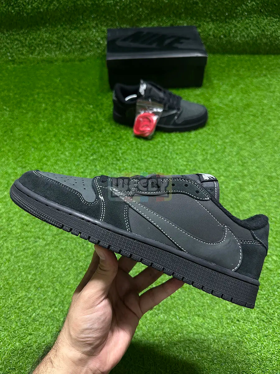 J1 (Low) x Travis Scott (Phantom) (Suede Edition) (Original Quality 1:1) - Image 1