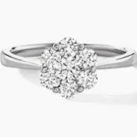Elegant White Gold Diamond Engagement Ring for Women