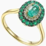 Royal Emerald Green Stone Luxury Ring for Women