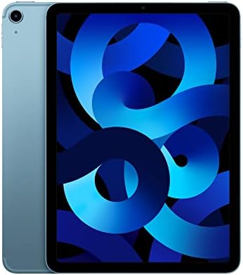 41-+36gPjxL._AC_SY879_ Apple iPad Air 10.9-inch (5th Generation, 2022) – Wi-Fi + Cellular, 64GB Storage, M1 Chip, Liquid Retina Display – Blue - Image 1