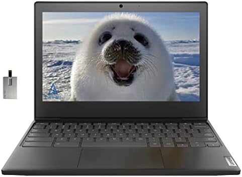 41Mge0UrMvL._AC_SY879_ Lenovo Chromebook 3 (2022) 11.6” HD Laptop – Intel Celeron N4020, 4GB RAM, 64GB eMMC, Chrome OS, Intel HD Graphics, HD Webcam, Black + 32GB USB Storage Card - Image 1