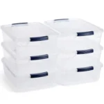Rubbermaid Durable Large Plastic Storage Organizer Box for Home and Office